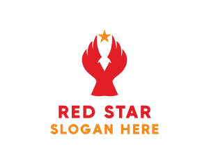 Star Phoenix Bird logo design