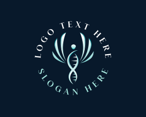 Biology - DNA Medical Caduceus logo design