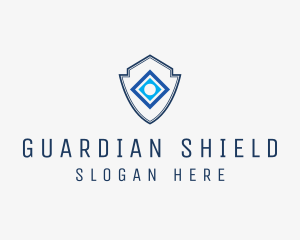 Minimalist Security Shield logo design