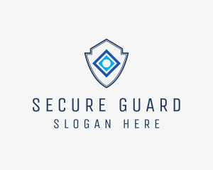 Minimalist Security Shield logo design