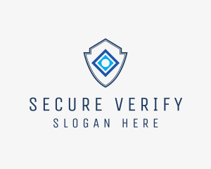 Minimalist Security Shield logo design