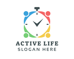 Countdown - Group Fitness Stopwatch logo design