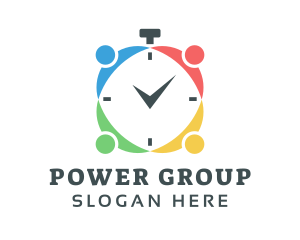 Group Fitness Stopwatch  logo design