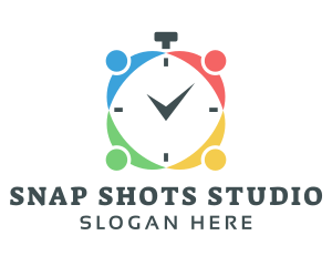 Fitness Industry - Group Fitness Stopwatch logo design