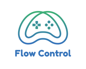 Gradient Infinity Controller logo design