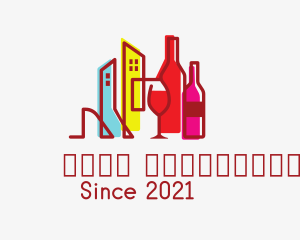 Distiller - City Wine Bar logo design