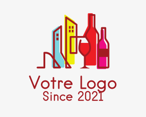 Bistro - City Wine Bar logo design