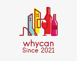Booze - City Wine Bar logo design