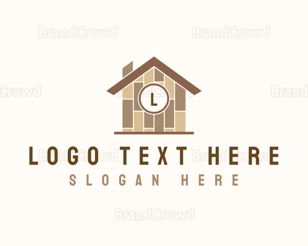 House Wood Tiling Logo