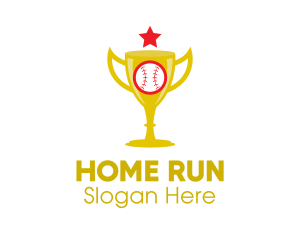 Star Baseball Trophy logo design