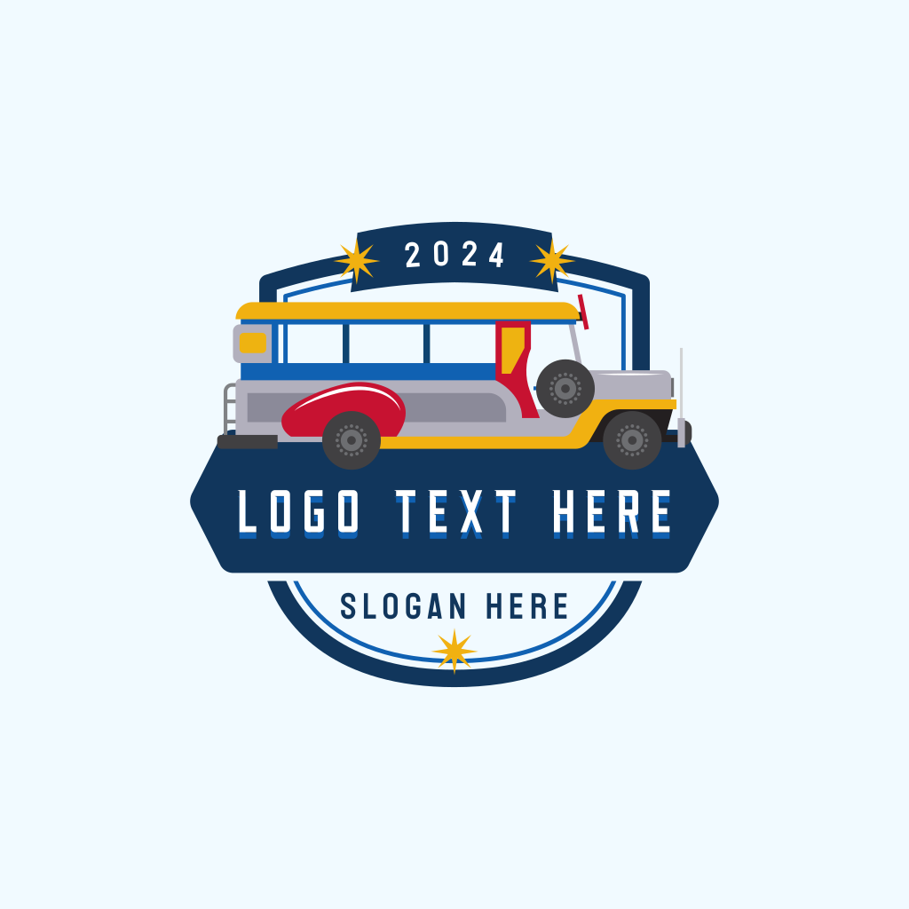 Public Transportation Jeepney Logo | BrandCrowd Logo Maker | BrandCrowd