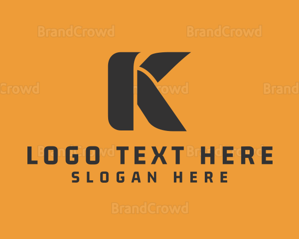 Logistics Storage Letter K Logo