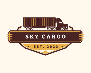 Trailer Truck Logistic logo design