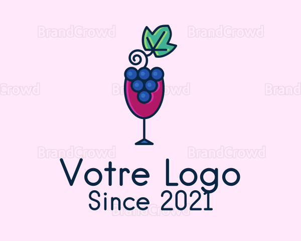 Grape Juice Glass Logo