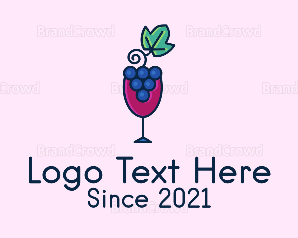 Grape Juice Glass Logo