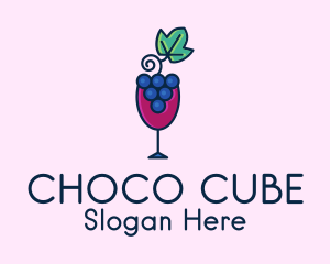 Grape Juice Glass  Logo