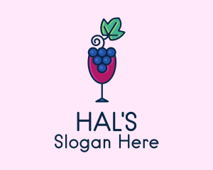 Grape Juice Glass  Logo