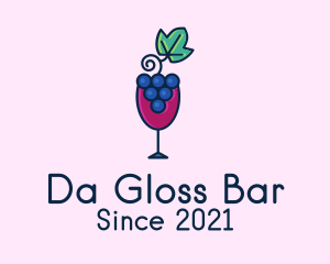 Grape Juice Glass  logo design