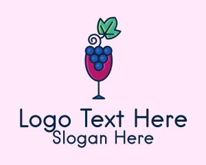 Grape Juice Glass  Logo