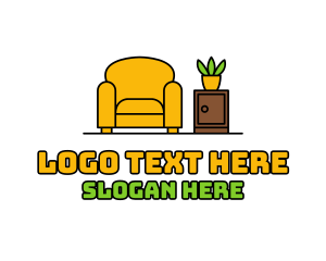 Cozy Armchair Interior Logo