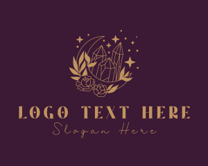 Glamorous - Golden Jewelry Gem logo design