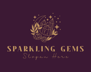 Golden Jewelry Gem logo design