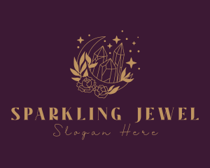 Golden Jewelry Gem logo design