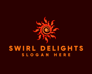 Swirl - Summer Sunray Swirl logo design