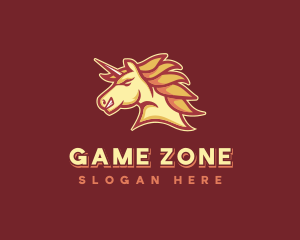 Unicorn Horse Gaming logo design