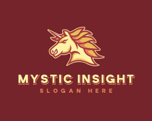 Unicorn Horse Gaming logo design