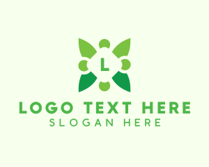 Vegetarian - Organic Leaf Plant logo design