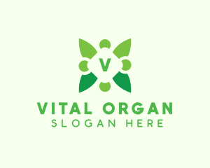 Organic Leaf Plant logo design