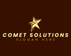 Comet - Cosmic Shooting Star logo design