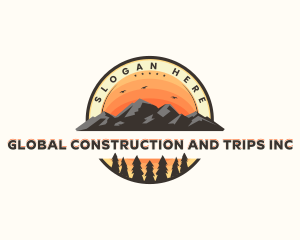 Camp - Mountain Trek Tourism logo design