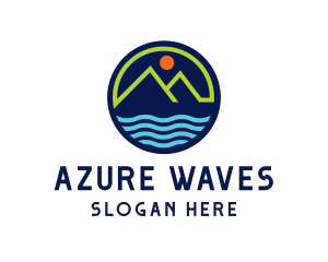 Mountain Coastal River logo design