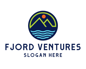 Mountain Coastal River logo design