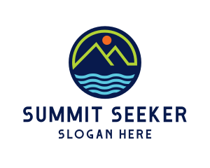 Mountain Coastal River logo design