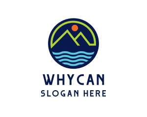 Mountain Coastal River logo design