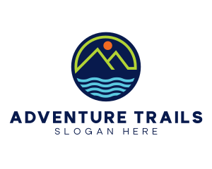 Mountain Coastal River logo design