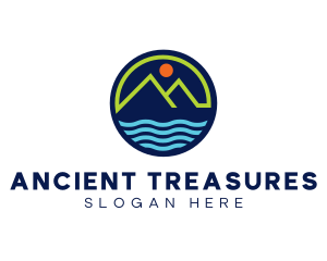 Mountain Coastal River logo design