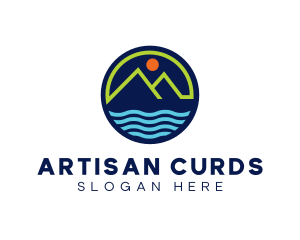 Mountain Coastal River logo design