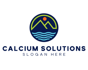 Mountain Coastal River logo design