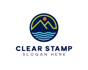 Mountain Coastal River logo design