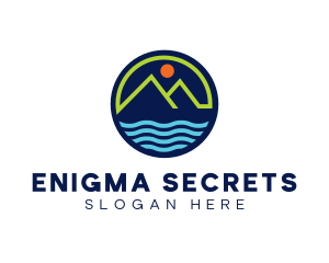 Mountain Coastal River logo design