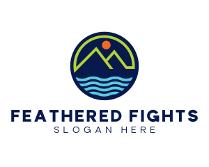 Mountain Coastal River logo design