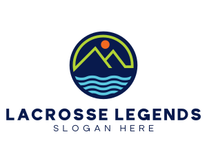 Mountain Coastal River logo design