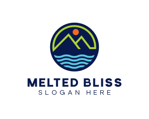 Mountain Coastal River logo design