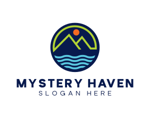 Mountain Coastal River logo design