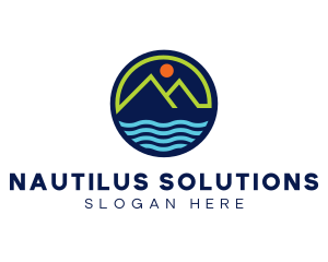 Mountain Coastal River logo design