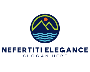 Mountain Coastal River logo design